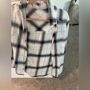 White and black flannel